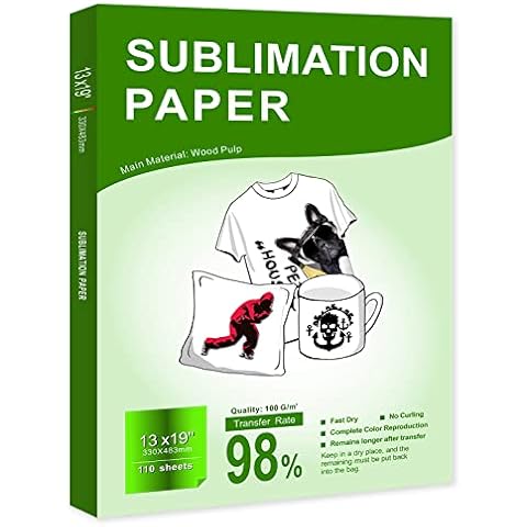 Printers Jack Sublimation Paper 100 Sheets 13 x 19 120 gsm for