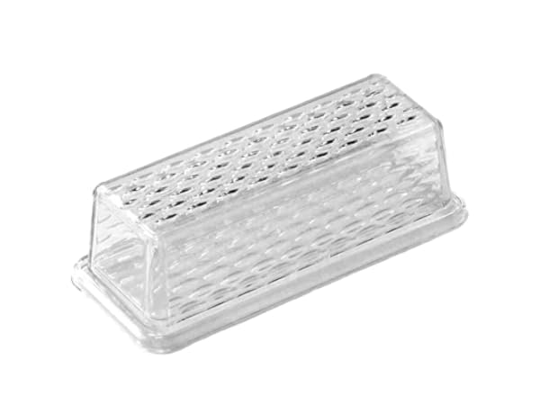 KITCHENDAO Airtight Butter Dish with Lid for Countertop and Fridge,Large Butter Keeper, Dishwasher Safe, Plastic Butter Holder Tray for 2 Sticks