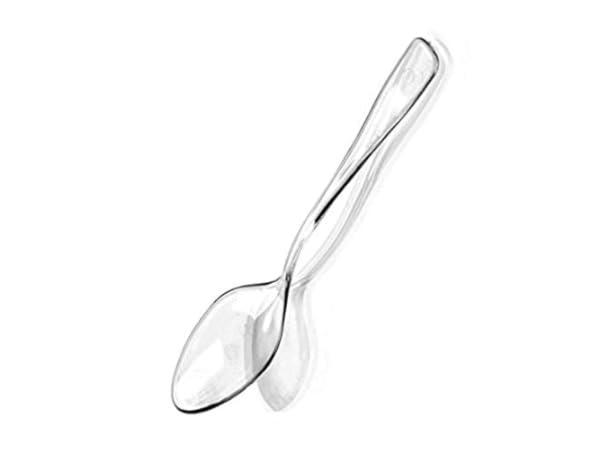 [400 Pack] White Plastic Mini Taster Spoons - 3 inches Disposable Tasting  Spoons - Plastic Mini Spoons, Ice Cream Spoons, Dessert Spoons, Sampling