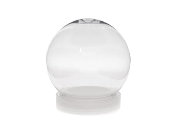 Replacement glass for Snowglobes (globe, seal & snow - 100mm)