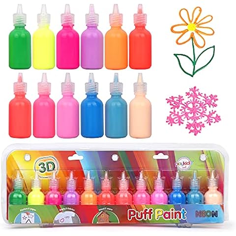 Playkidiz Washable Dot Markers for Toddlers, 12 Colors (40ml 1.35oz) Paint Marker Art Set, Water Based Non-Toxic Bingo Daubers for Kids