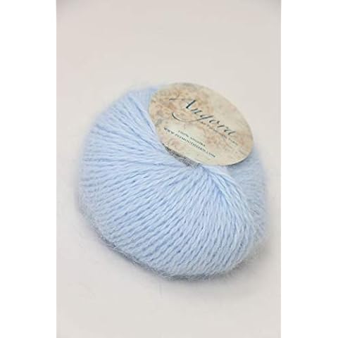 26g/Roll Soft Angora Mohair Yarn Wool Knitting Yarn for Clothes Scarves Sweater Shawl Hats and Craft Projects Include A Crochet(Bright)