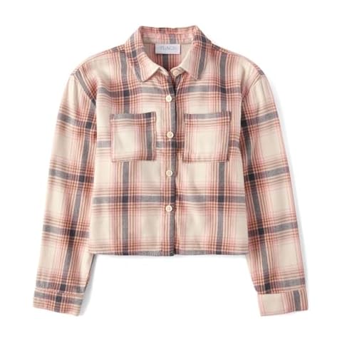 Pockets Button-Down Shirts for Girls