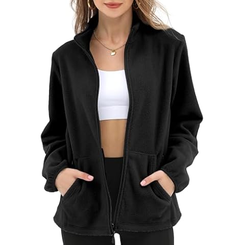 Pockets Fleece Jackets for Women