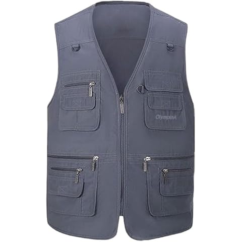 Pockets Outerwear Vests for Men