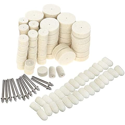 100 pcs 1/8inch Cashmere Polishing Buffing Wheel for Dremel Polishing Kit -  Polishing Wheel or Silver Polish Wheel - Watch Polishing Kit - Jewelry  Polishing Kit 