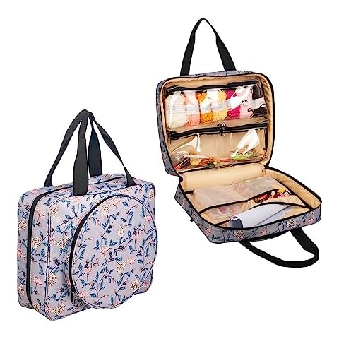 MYBAGZING | Large Embroidery Bag - Embroidery Project Bag -Cross Stitch  Supplies Organizer - Embroidery Kits Bag - Embroidery Storage Bag -  Embroidery