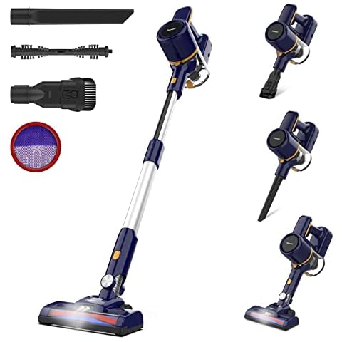 POWEART V870 Cordless Vacuum Cleaner, 26Kpa 350W Powerful Cordless