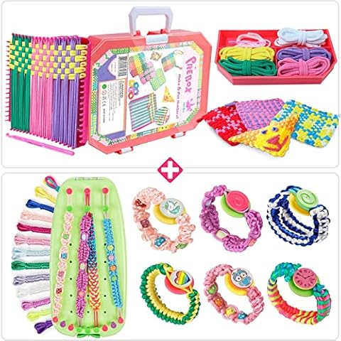 PREBOX 7 Weaving Loom Kit for Kids and Adults, Lotta Loops Crafts