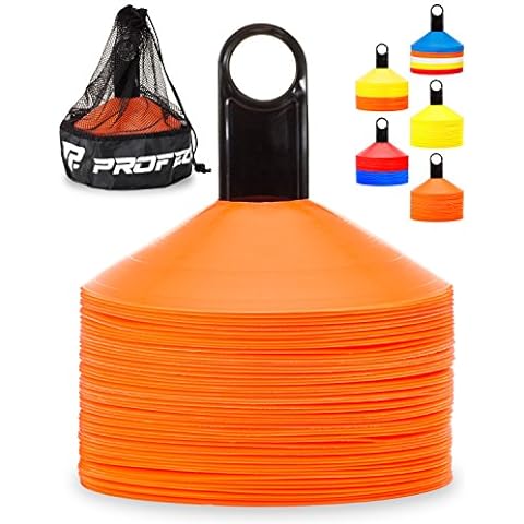 GoSports Sports Training Cone 20 Pack with Tote Bag