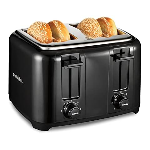 BLACK+DECKER 2-Slice Extra-Wide Slot Toaster, Square, Black, T2569B