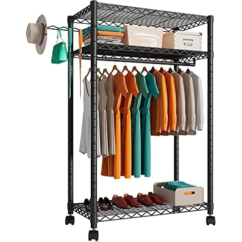 Soywey 6-Wire Shelving Metal Storage Rack Shelves, Standing