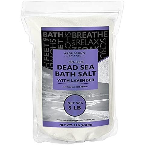 Aromasong Low Sodium Sea Salt 13 OZ. Salt Shaker 100% Natural Fine Grain  Dead Sea Potassium Chloride with Dead Sea Salt.