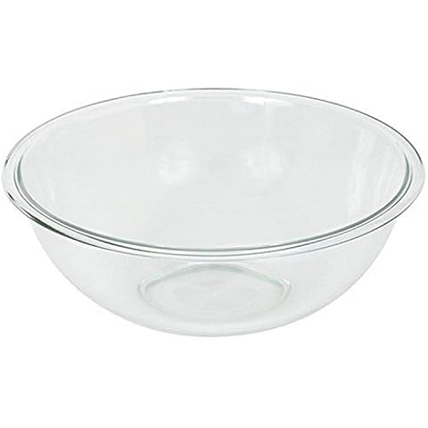 Bovado USA Glass Bowl for Storage, Mixing, Serving - Clear, Dishwasher, Freezer & Oven Safe Glass, Easy-Clean, 4 qt