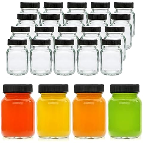  QAPPDA 12 oz Glass Bottles, Glass Milk Bottles with Lids,  Vintage Breakfast Shake Container, Vintage Drinking Bottles with Chalkboard  Labels and Pen for Party,Kids,Set of 20 : Home & Kitchen