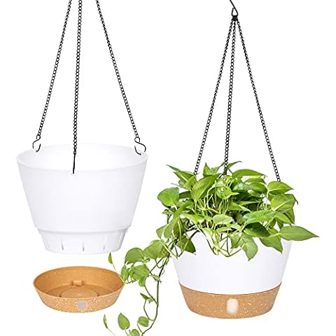 QCQHDU 21 inch Tall Planters for Outdoor Plants Set of 2,Outdoor