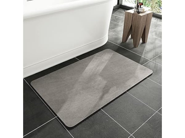 SONORO KATE Bathroom Rug,Non-Slip Bath Mat,Soft Cozy Shaggy Durable Thick Bath  Rugs for Bathroom,Easier to Dry, Plush Rugs for Bathtubs, Rain Showers and  Under The Sink (Dark Grey, 3220) 