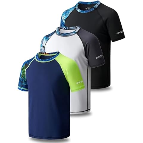 Quick Dry Rash Guard Shirts for Boys