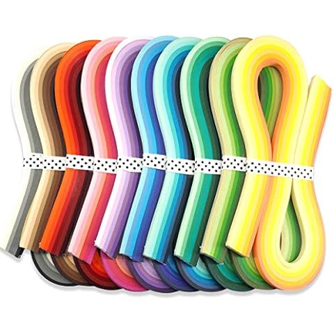 TXIN 1300 Quilling Paper Strips 3mm, 26 Colors Quill Paper Quilling Kit for  Beginners Professional Handmade DIY Art Craft