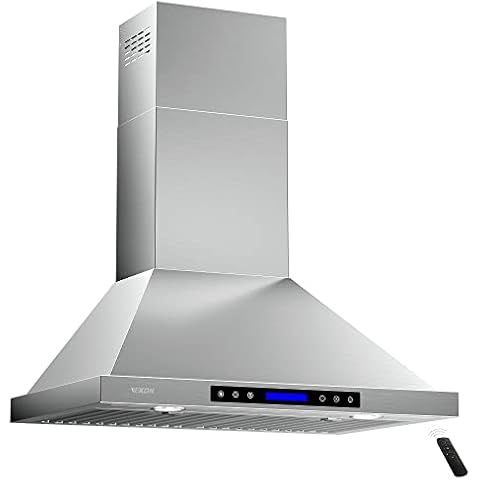 Range Hood Insert, EKON NAB01-30IN 900CFM Built-in Range Hoods  Ducted/Ductless with 4-Speed Soft Touch Panel Control/Dishwasher-safe  Filters, Kitchen