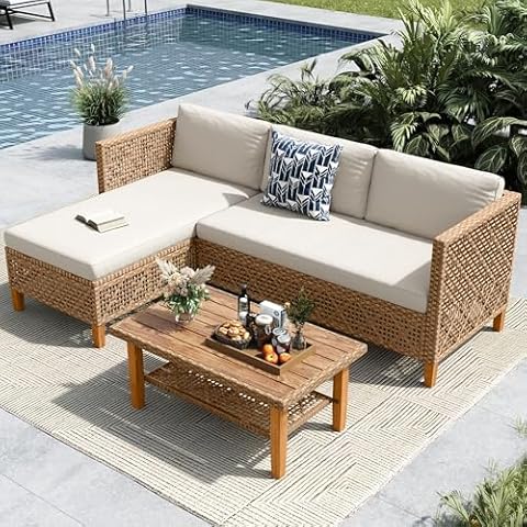 Rattan Outdoor Sectional Couch