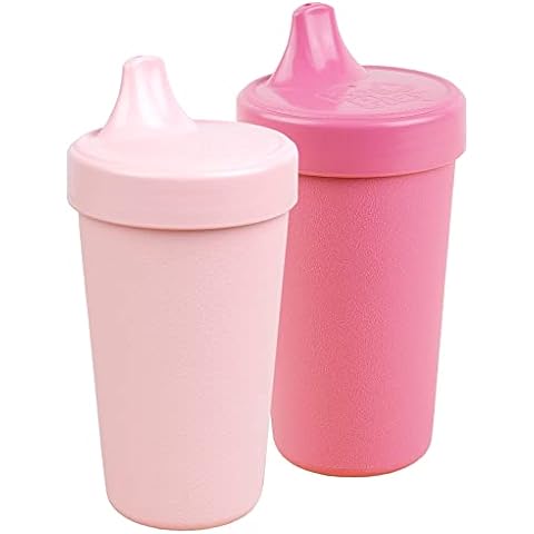 Re-Play Baby Sippy Cups for Toddlers, 2pk Kids No Spill Sippy Cup, Pink  Blush