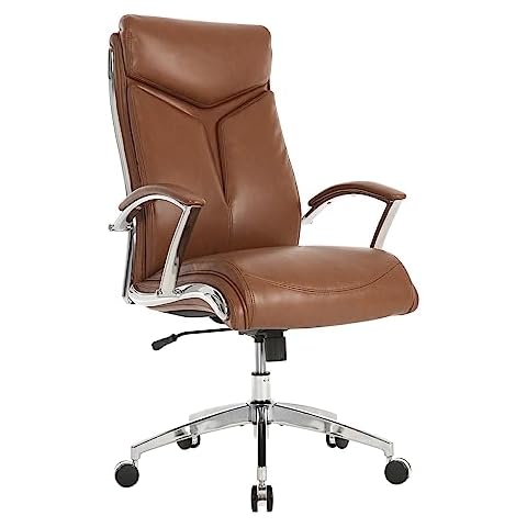 TKM Home High Back Office Chair-Executive Computer Office Chair With  Flip-Up Arms Adjustable Height