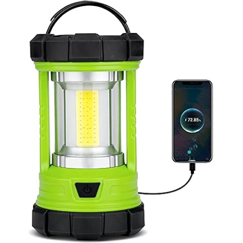 LED Camping Lantern, Consciot Battery Powered Camping Lights, 1000Lm, 4 Light Modes, Ipx4 Waterproof Tent Lights, Portable Flashlight for Power