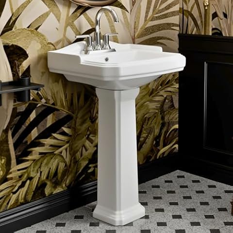 Rectangular Bathroom Pedestal Sinks