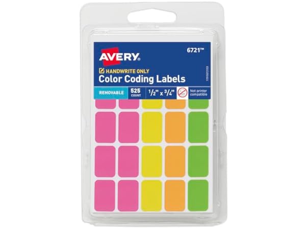 Avey Color Coding Labes Rectangular The 10 Best Rectangular Color-Coding Labels of 2026 (Reviews ...