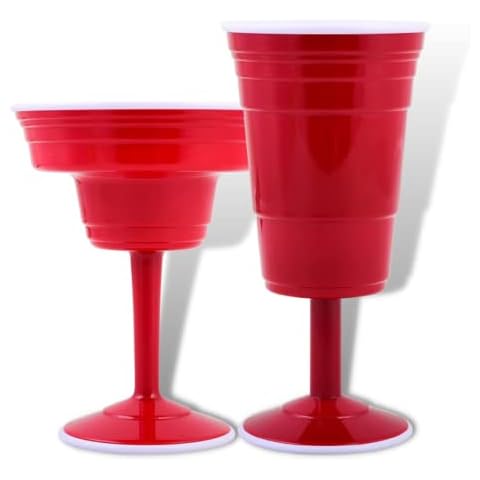 Red Cup Living Reusable Red Solo Cups 14oz Wine, 18oz Cup, & 2oz Shooter  Cup Set