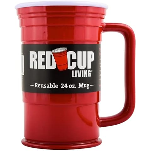 Red Cup Living Reusable Red Solo Cups 14oz Wine, 18oz Cup, & 2oz Shooter  Cup Set
