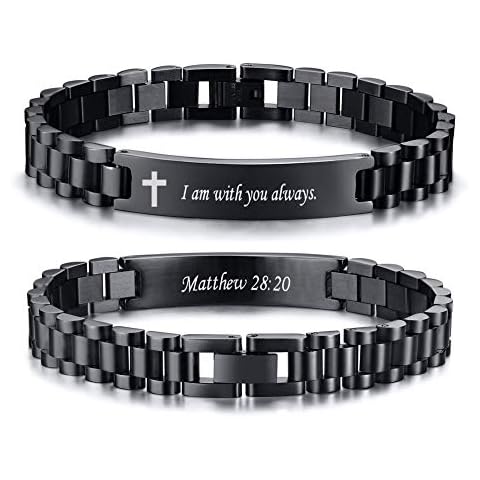 Religious Link Bracelets for Men