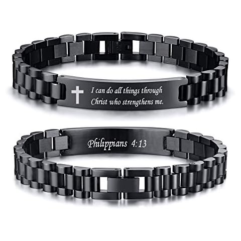 Religious Link Bracelets for Men