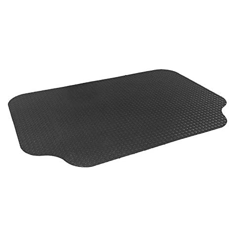 Resilia Large Under Grill Mat Black, 72 x 48 Inches, 12-Inch Splatter Protection Lip, for Outdoor Use