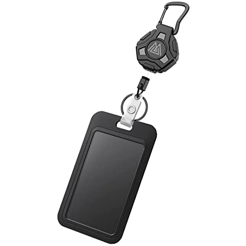 ELV Self Retractable ID Badge Holder Key Reel, Heavy Duty, 32