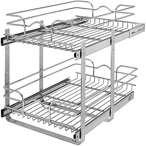 RAS Series Silver Base Cabinet Appliance Lift Shelf Kit (12 x 22.5 x  20.63)