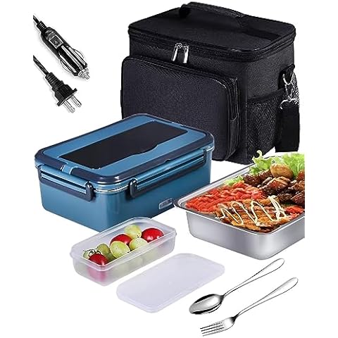 Vabaso Electric Lunch Box Food Heater, 2 in 1 Portable Heated