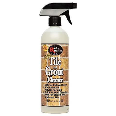 Goo Gone Grout & Tile Cleaner - 28 Ounce - Removes Tough Stains Dirt Caused  By Mold Mildew Soap Scum and Hard Water Staining - Safe on Tile Ceramic  Porcelain 