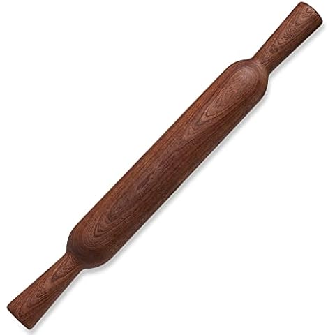 HelferX 17.6 inch Wooden Rolling Pin for Baking - Long Dough Roller for All  Baking Needs