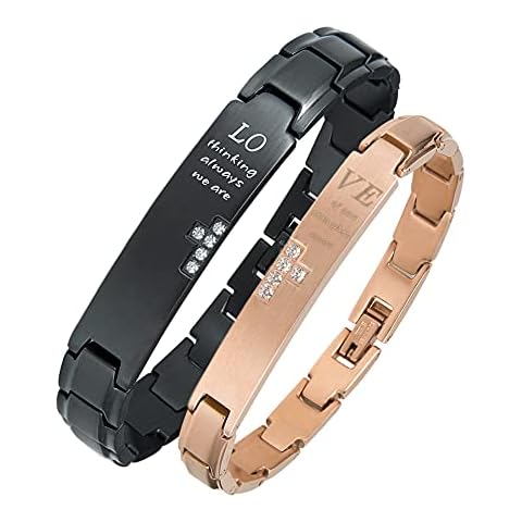 Rose Gold Link Bracelets for Men