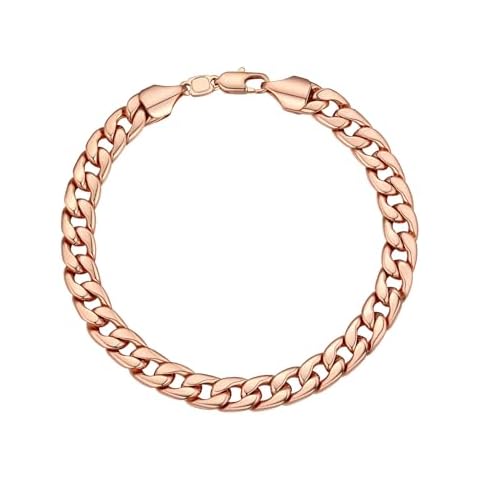 Rose Gold Link Bracelets for Men