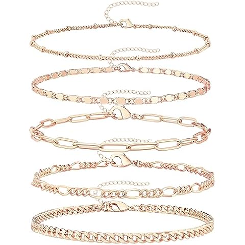 Rose Gold Link Bracelets for Women