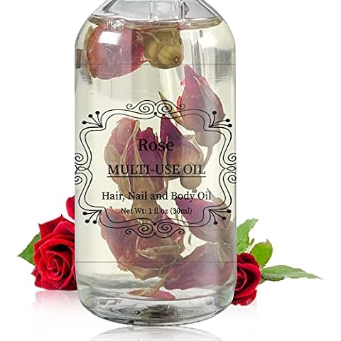 Rose Roll-On Perfume Body Oil - Refreshing Lightly Scented Floral Rose  Petals - Body Oils for Women Perfume - Enriched with Apricot Oil, Sweet  Almond