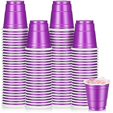 DecorRack 50 Plastic Cups 16 oz, Large Party Cups, Disposable Bulk Party  Cups (Red)