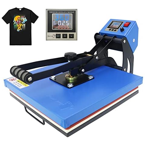RoyalPress 12 x 15 Industrial-Quality Intelligent Memory Digital  Sublimation Heat Transfer Machine T-Shirt Heat Press Machine, 12 x 15,  Blue
