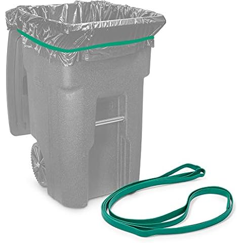 Tasker Clear Recycling Trash Bags, 45 Gallon (Huge 100 Pack w/Ties) Extra Large Clear Plastic Recycling Trash Bag Liners