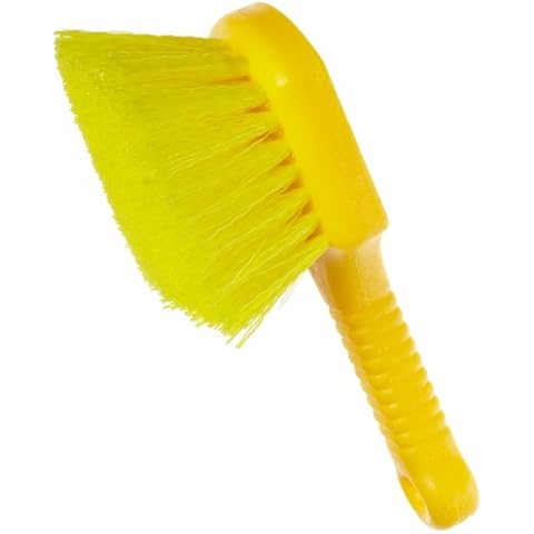 Rubbermaid Commercial 8 Utility Scrub Brush, Plastic Handle, Synthetic  Bristles, Cleaning, Multi Purpose, Heavy Duty, Outdoor, Wheels and Tires  Short Handle