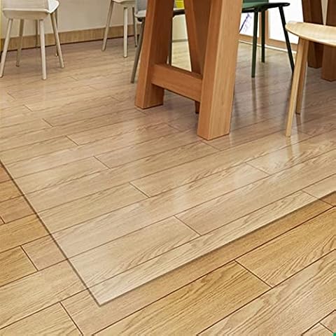 Resilia Premium Heavy Duty Floor Runner/Protector for Hardwood Floors -  Clear, Plastic Vinyl, Clear American Modern, 27 Inches x 25 Feet 