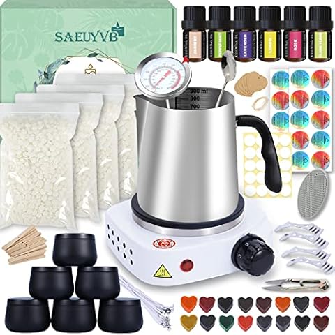  Candle Making Kit with Electronic Hot Plate, DIY